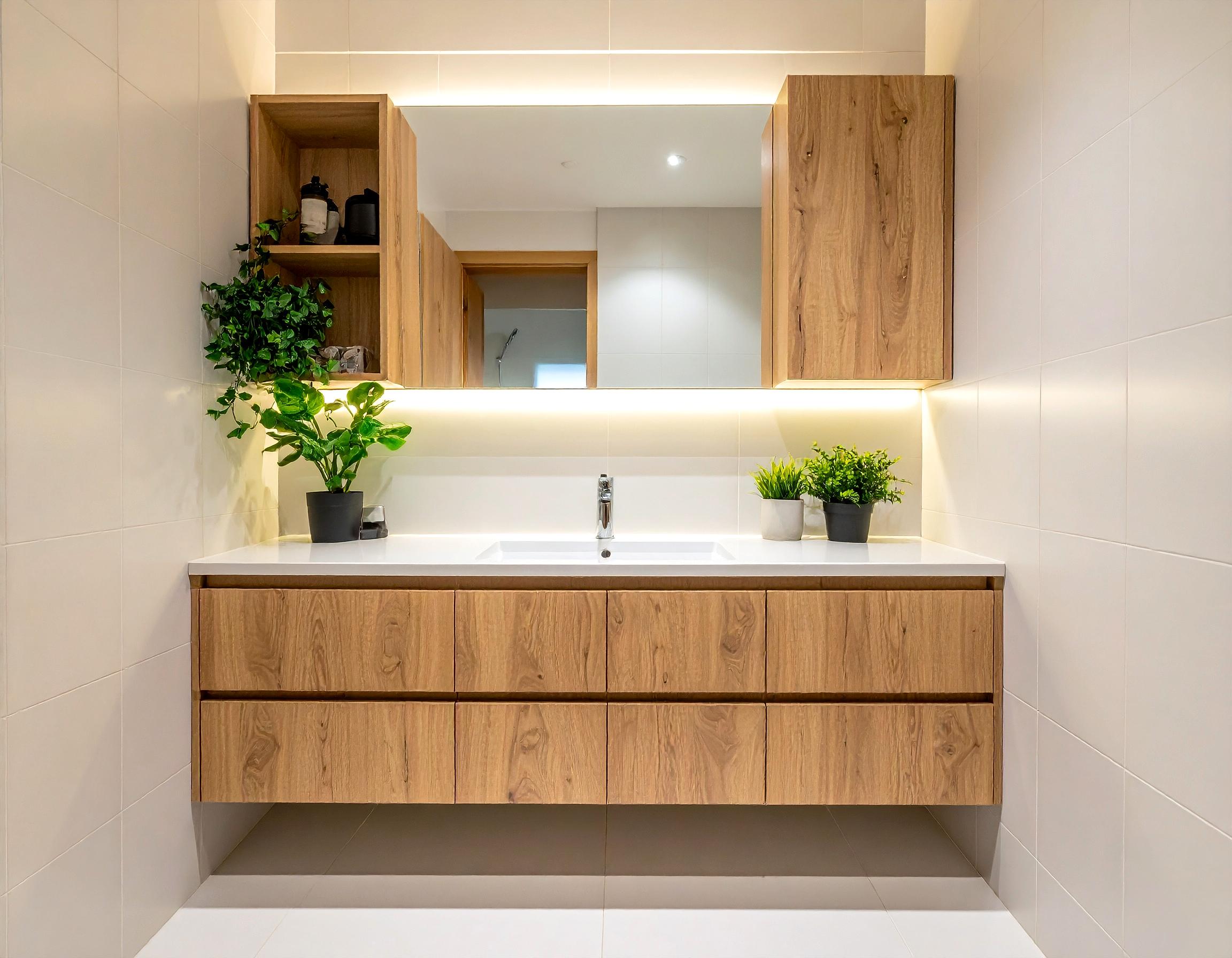 ahşap banyo dolabı yapımı